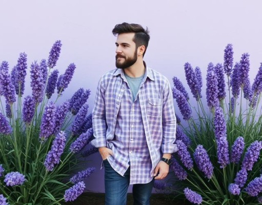 Navy Blue Color Trends For Men lavender-color